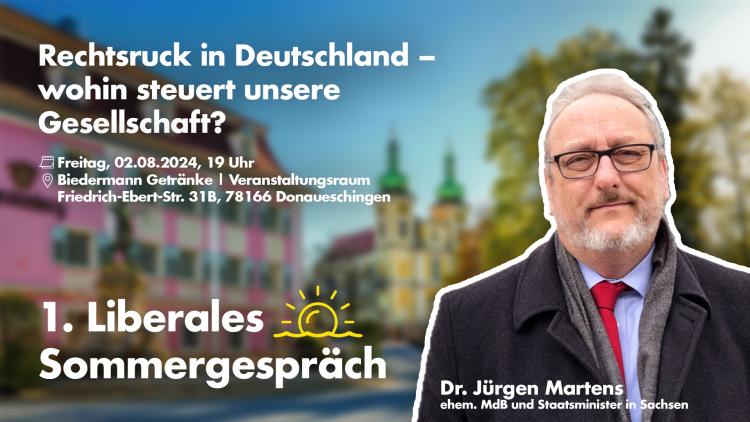 1. Liberales Sommergespräch mit Jürgen Martens